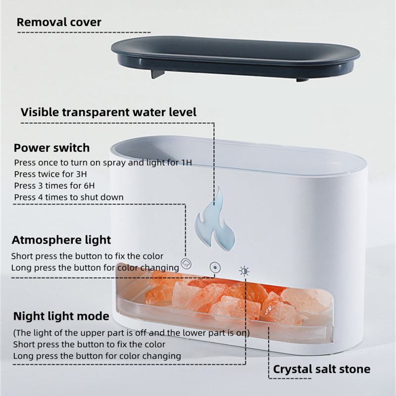 Tidova™ FlameMist 3D Aromatherapy Humidifier