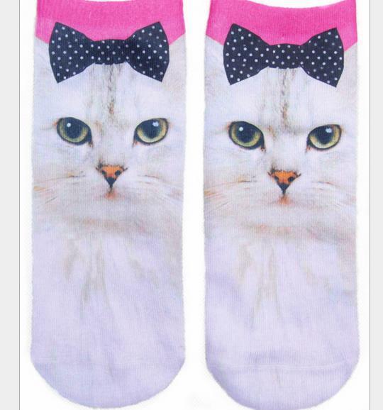 3D Printing Socks Flip Flops Cartoon Creative Socks Men And Women Couple Socks