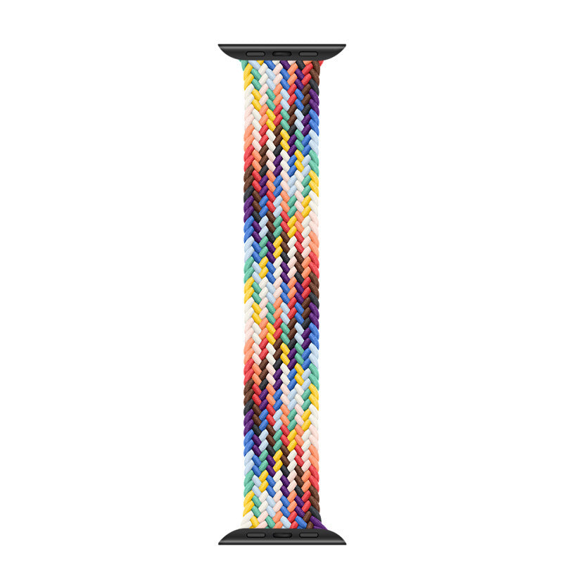 Watch Strap Elastic Nylon Strap Rainbow Braid