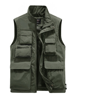 Men's Fashion Simple Outdoor Vest Fishing Suit