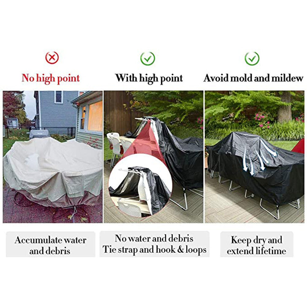 Furniture Covers Waterproof Rain Snow Chair Table Chair Dust Proof Cover With Bag