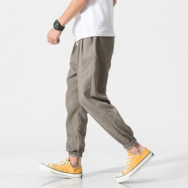 Fashion Men's Cotton And Linen Harem Pants
